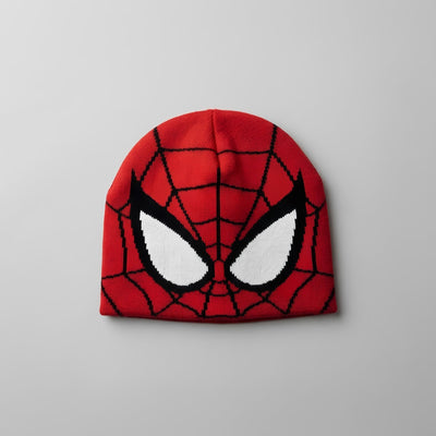 Spider Knit Beanie - Red Design