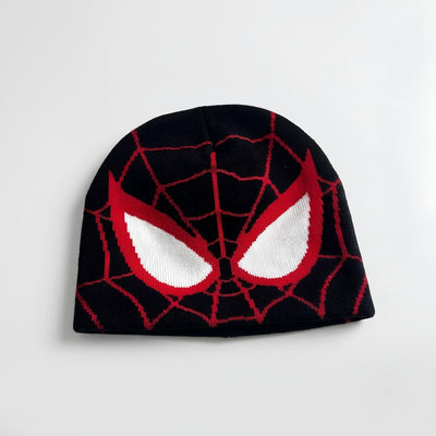 Spider Knit Beanie - Black Design