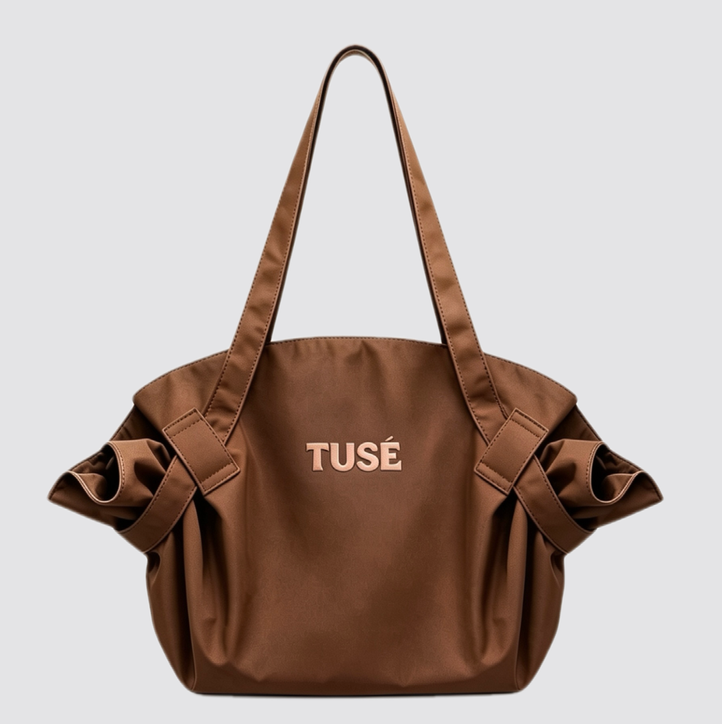 Brown bag-blanket tote